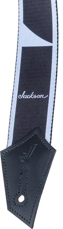 Sangle de guitare Jackson Guitars SHARKIN INLAY PATTERN (Noir/Blanc)