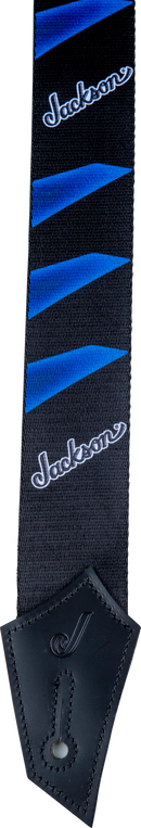 Jackson Guitars HEADSTOCK PATTERN Guitar Strap (Black And Blue)