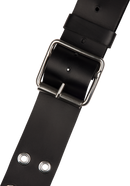 Sangle en cuir à œillets Jackson (Noir) - 2.5in