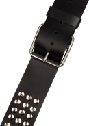 Jackson Guitars STUD LEATHER Guitar Strap (Black) - 2.5in