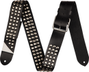 Jackson Guitars STUD LEATHER Guitar Strap (Black) - 2.5in