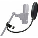 K&M 30700 Double Nylon Screen Pop Filter w/Standard Gooseneck