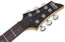 Guitare électrique pour gaucher Schecter C-6 DELUXE (Satin Black)