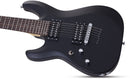 Guitare électrique gauchère 7 cordes Schecter C-7 DELUXE (Satin Black)