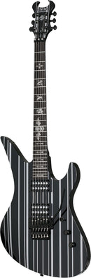 Guitare électrique Schecter SYNYSTER STANDARD (Gloss Black avec rayures argentées)
