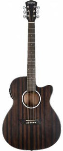 Washburn DFEACE Deep Forest Series Acoustic Electric Guitar (Striped Ebony)
