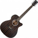 Washburn DFEACE Deep Forest Series Acoustic Electric Guitar (Striped Ebony)