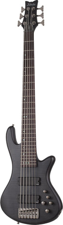 Schecter STILETTO STUDIO-6 6-String Electric Bass Guitar (See-Thru Black Satin)