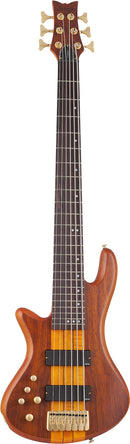 Schecter STILETTO STUDIO-6 6-String Left-Handed Electric Bass Guitar (Honey Satin)