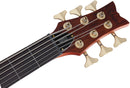 Schecter STILETTO STUDIO-6 FL Fretless 6-String Electric Bass Guitar (Honey Satin)