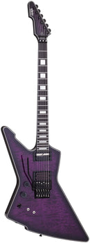 Guitare électrique pour gaucher Schecter E-1 FR SUSTAINIAC SPECIAL EDITION (Trans Purple Burst)