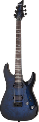 Schecter OMEN ELITE-6 Electric Guitar (See Thru Blue Burst)