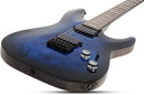 Schecter OMEN ELITE-6 Electric Guitar (See Thru Blue Burst)