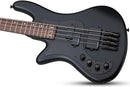 Basse électrique pour gaucher Schecter STILETTO STEALTH-4 (Satin Black)