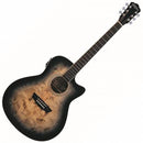 Washburn DFBACEB Deep Forest Series Acoustic Electric Guitar (Black Fade Gloss)
