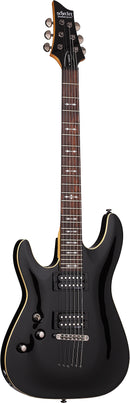 Guitare électrique pour gaucher Schecter OMEN-6 (Gloss Black)