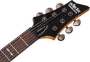 Guitare électrique pour gaucher Schecter OMEN-6 (Gloss Black)