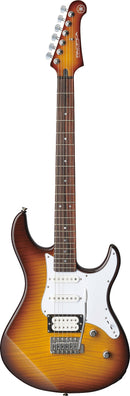 Guitare électrique Yamaha PACIFICA avec table en érable flammé (Tobacco Brown Sunburst)