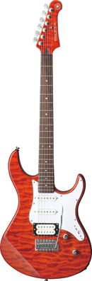 Guitare électrique Yamaha PACIFICA avec table en érable ondé (marron caramel)