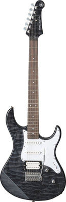 Guitare électrique Yamaha PACIFICA avec table en érable ondé (noir translucide)