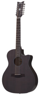 Guitare électro-acoustique 12 cordes Schecter ORLEANS STUDIO-12 (Satin See Through Black)