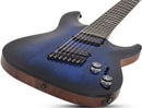 Schecter OMEN ELITE-7 MS 7-String Electric Guitar (See-Thru Blue Burst)