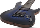 Schecter OMEN ELITE-8 MS 8-String Electric Guitar (See-Thru Blue Burst)