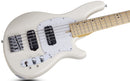 Schecter CV-5 5-String Electric Bass Guitar (Ivory)