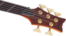 Schecter STILETTO STUDIO-5 FF Fanned Fret 5-String Electric Bass Guitar (Honey Satin)