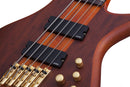Schecter STILETTO STUDIO-5 FF Fanned Fret 5-String Electric Bass Guitar (Honey Satin)