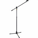 Hercules MS632BPLUS EZ Grip Trépied de microphone avec perche 2 en 1 et pince pour microphone EZ
