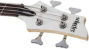 Guitare basse électrique Schecter C-4 DELUXE (Satin White)