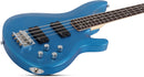 Basse électrique Schecter C-4 DELUXE (Satin Metallic Blue)