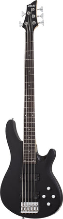 Guitare basse électrique 5 cordes Schecter C-5 DELUXE (Satin Black)