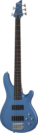Guitare basse électrique 5 cordes Schecter C-5 DELUXE (Satin Metallic Blue)