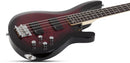 Guitare basse électrique Schecter C-4 PLUS (See-Through Cherry Burst)