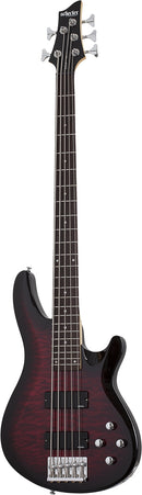 Basse électrique 5 cordes Schecter C-5 PLUS (See-Through Cherry Burst)