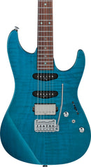 Ibanez MMN1TAB Martin Miller Signature Electric Guitar (Transparent Aqua Blue)