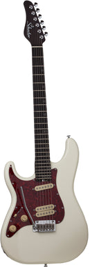 Guitare électrique pour gaucher Schecter MV-6 (Olympic White)