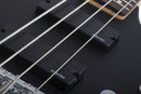 Basse électrique pour gaucher Schecter C-4 DELUXE (Satin Black)