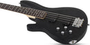 Basse électrique pour gaucher Schecter C-4 DELUXE (Satin Black)