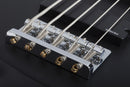 Guitare basse électrique pour gaucher à 5 cordes Schecter C-5 DELUXE (Satin Black)