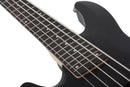 Guitare basse électrique pour gaucher à 5 cordes Schecter C-5 DELUXE (Satin Black)