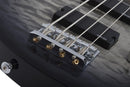Schecter C-4 PLUS Left-Handed Electric Bass Guitar (Charcoal Burst)