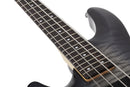 Schecter C-4 PLUS Left-Handed Electric Bass Guitar (Charcoal Burst)