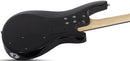 Schecter C-4 PLUS Left-Handed Electric Bass Guitar (Charcoal Burst)