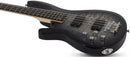 Schecter C-4 PLUS Left-Handed Electric Bass Guitar (Charcoal Burst)