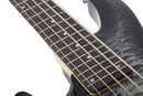 Schecter C-5 PLUS 5-String Left-Handed Electric Bass Guitar (Charcoal Burst)