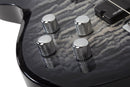 Schecter C-5 PLUS 5-String Left-Handed Electric Bass Guitar (Charcoal Burst)
