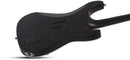 Guitare électrique pour gaucher Schecter ERNIE C C-1 (Satin Black Reign)